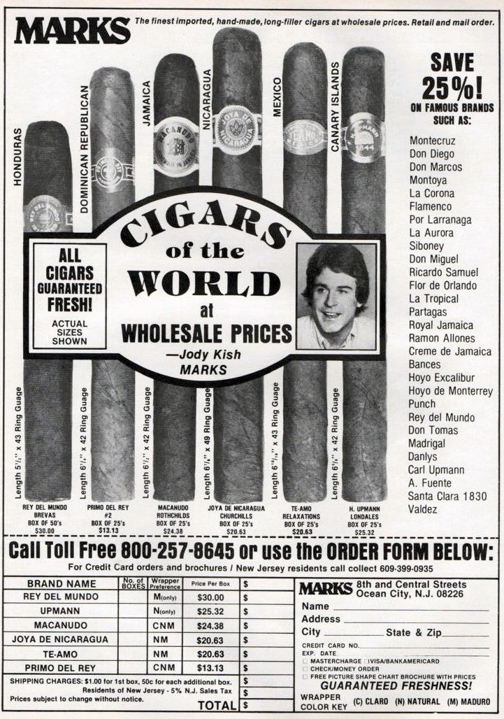 Marks Cigars of the World 1979