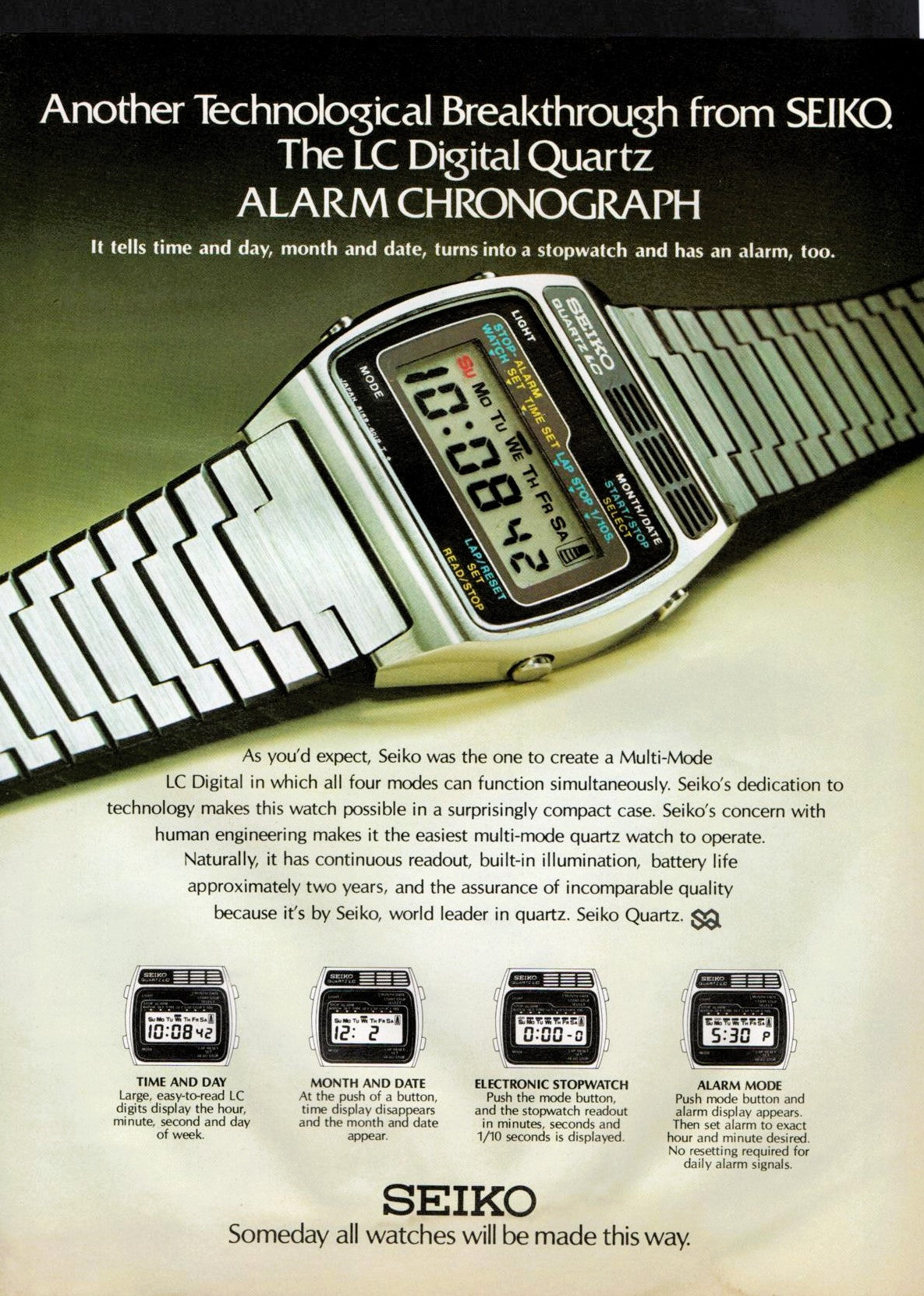 Seiko LC Digital Quartz Watch 1980