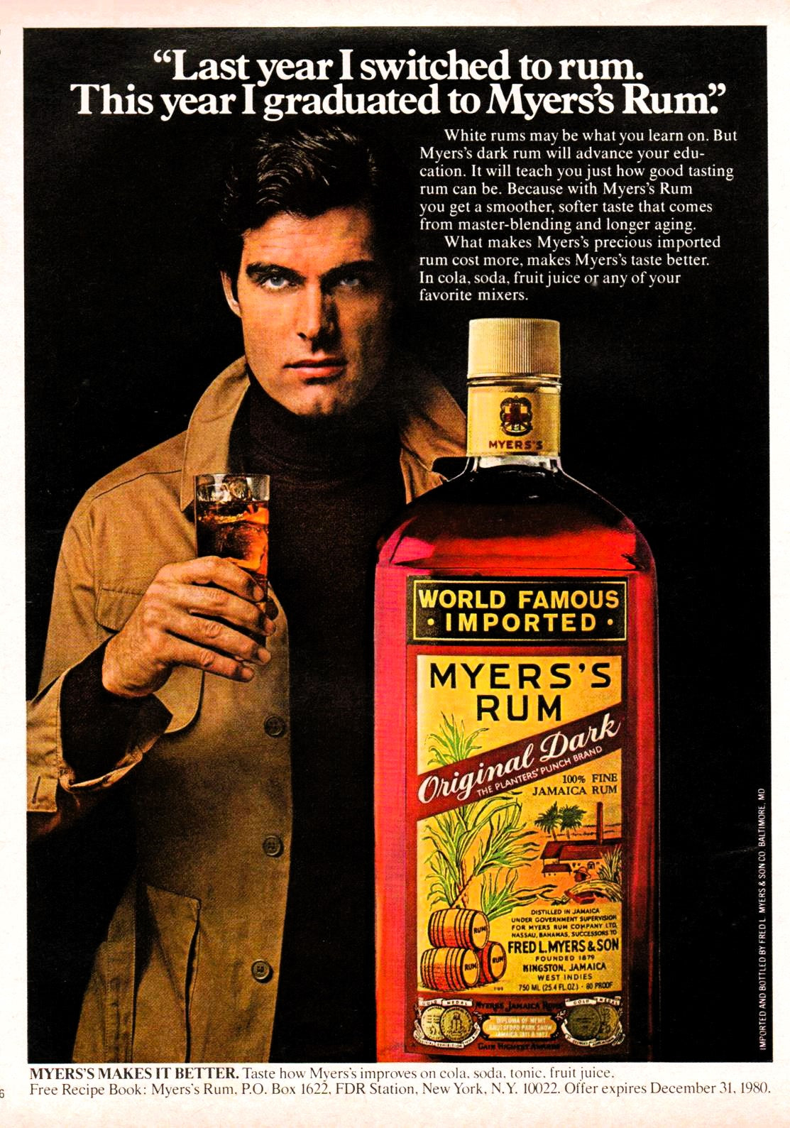 Myers's Rum Original Dark 1980