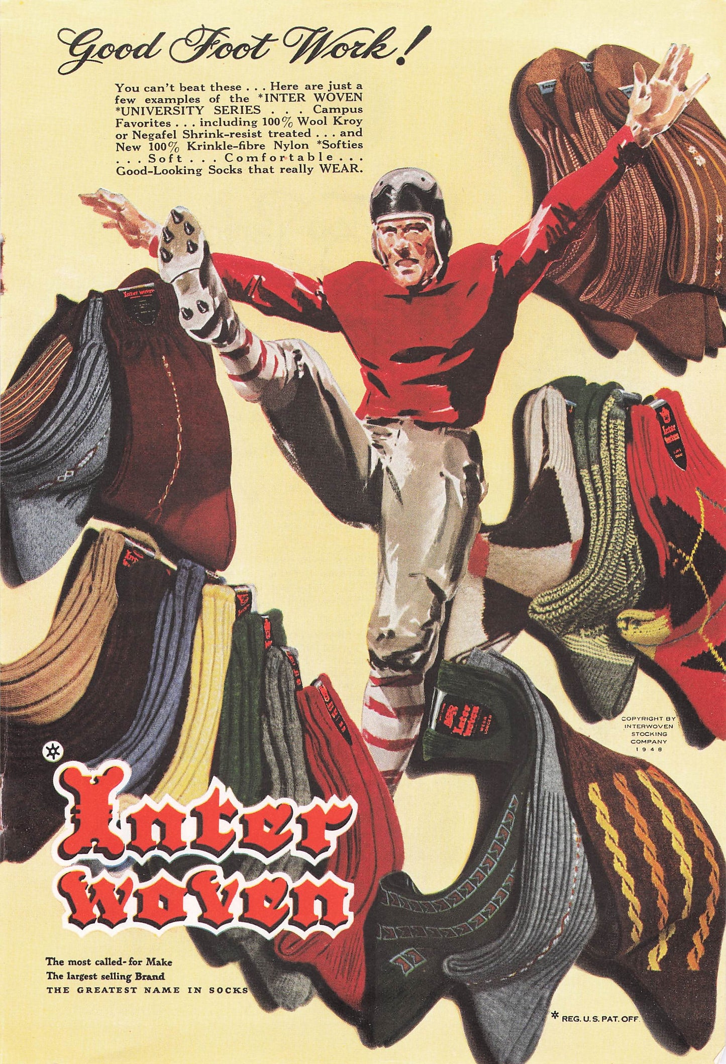 Inter Woven University Series Socks 1948