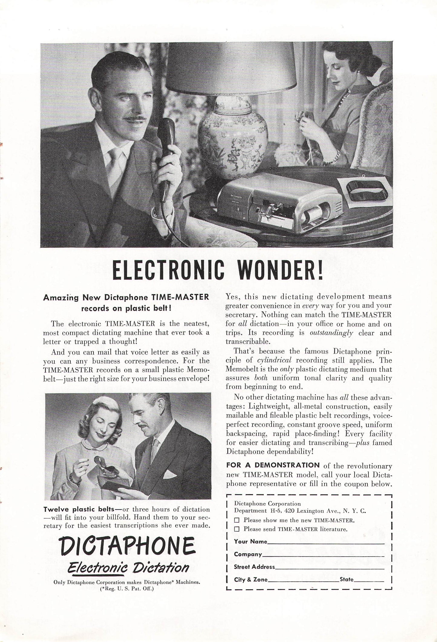 Dictaphone Time-Master 1948