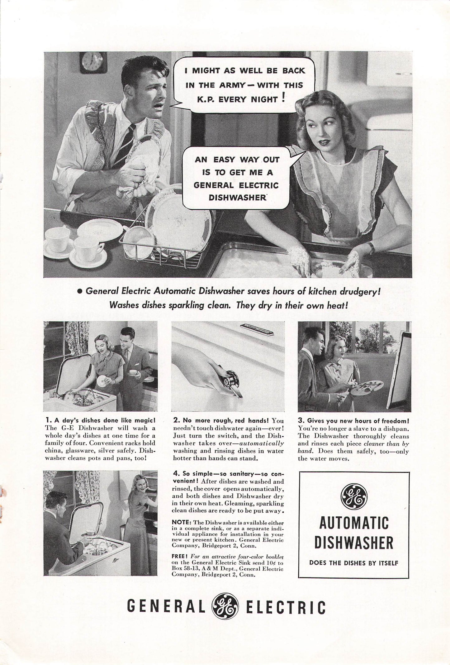 General Electric Automatic Dishwasher 1948