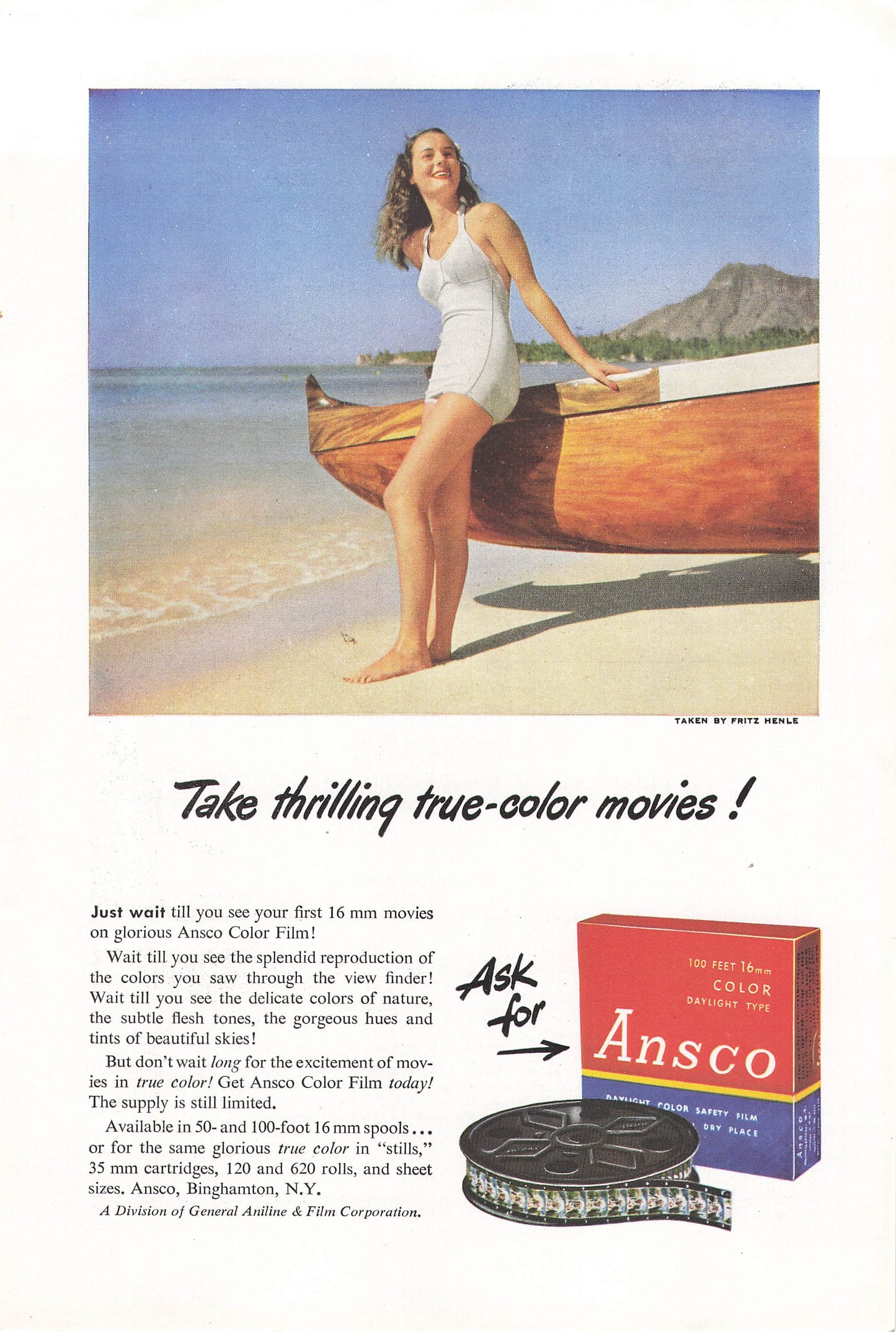 Ansco 16mm Color Film 1948