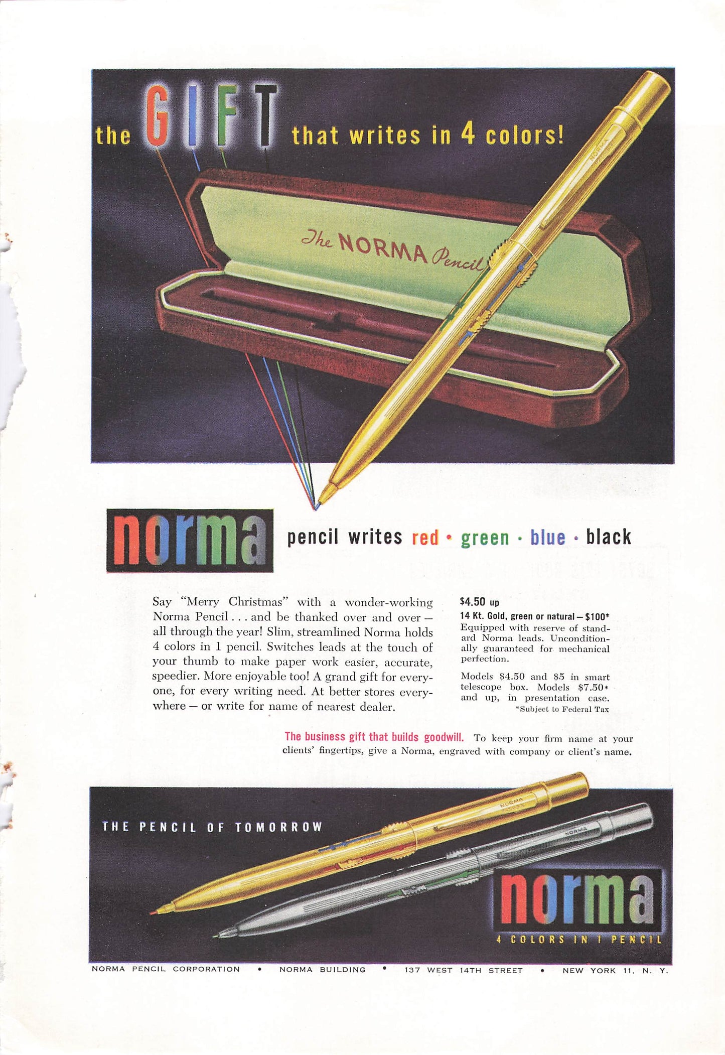 Norma Colored Pencils 1948