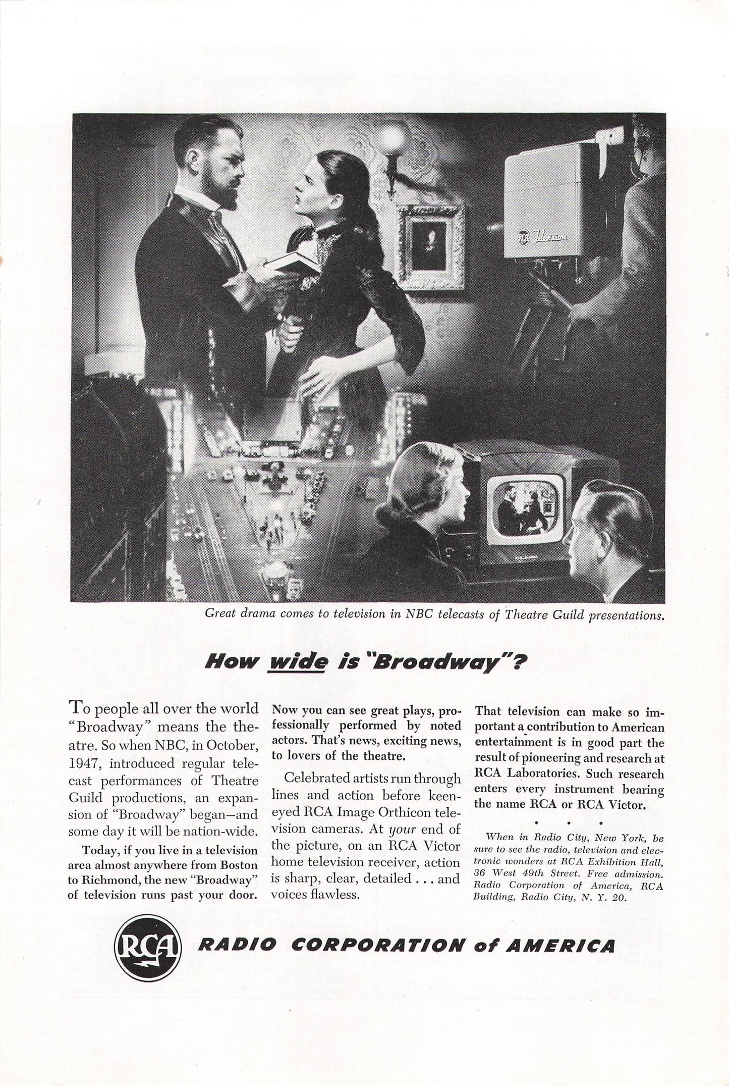 RCA "Broadway of Television" 1948
