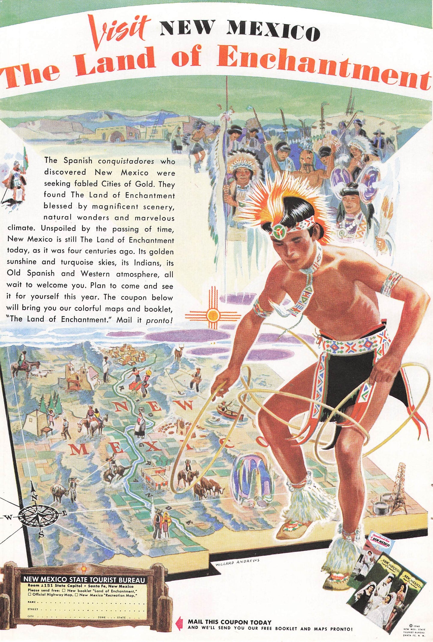 New Mexico "The Land of Enchantment" 1948