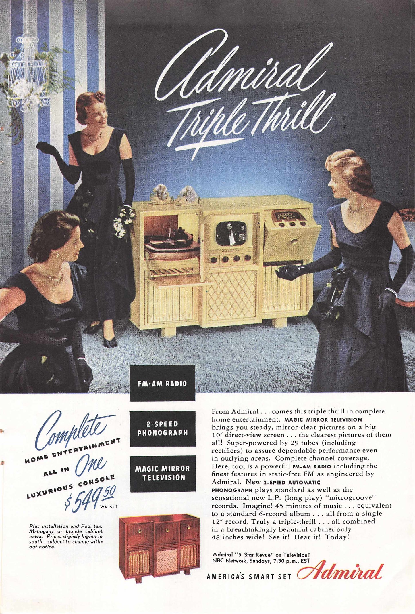 Admiral Triple Thrill 1948