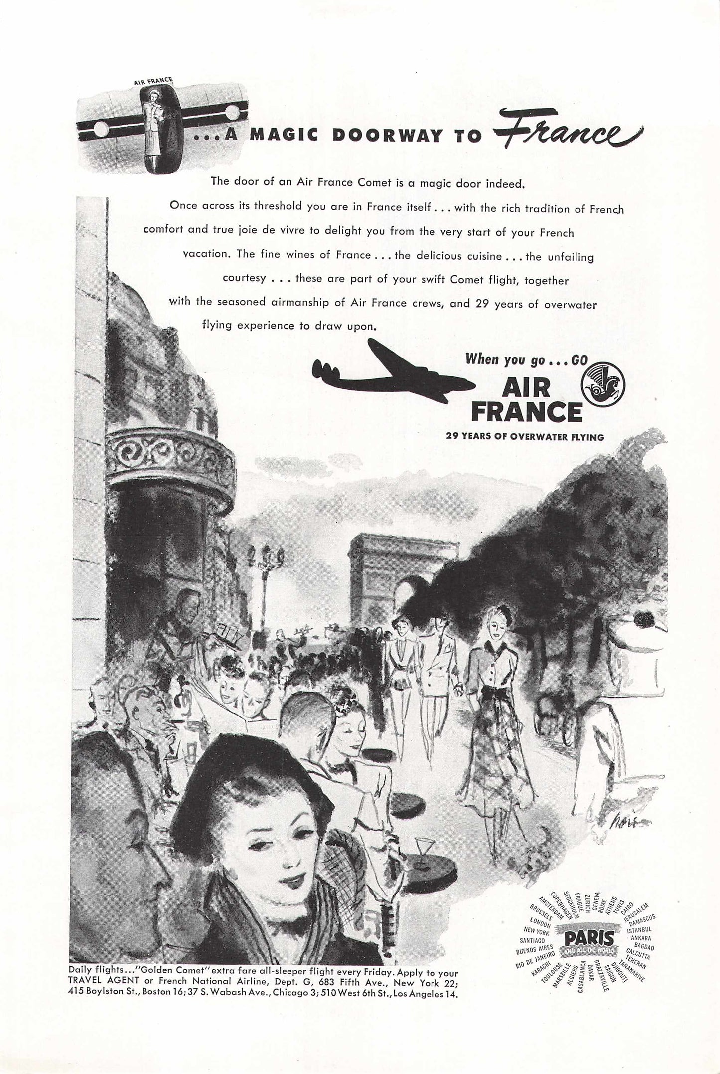 Air France "Magic Doorway" 1948