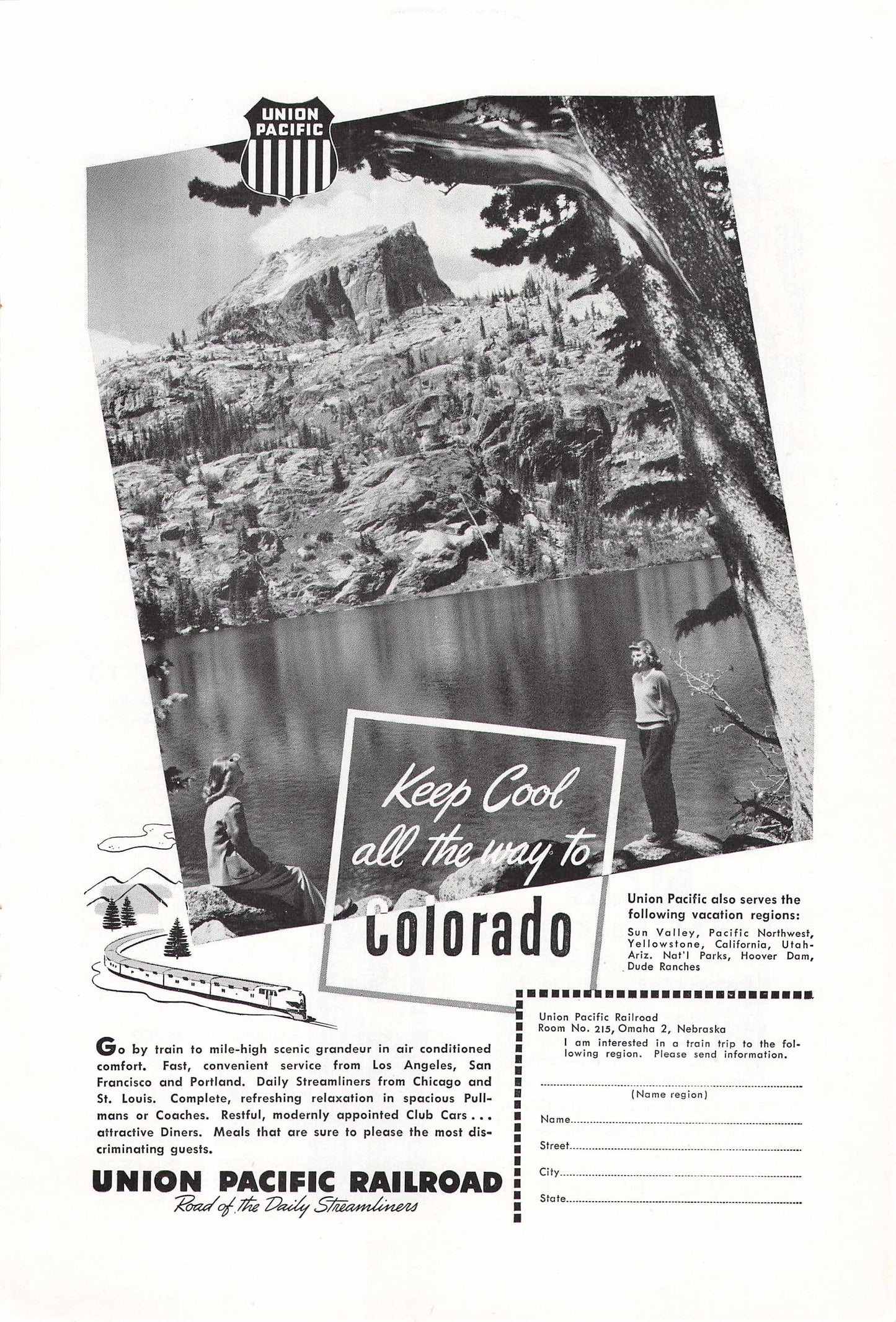 Union Pacific Railroad Colorado 1948