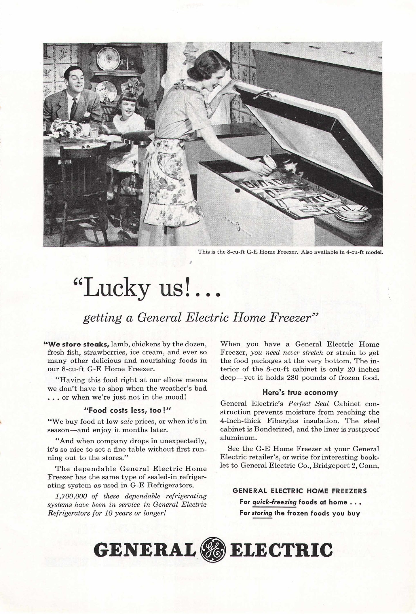 General Electric Home Freezer 1948