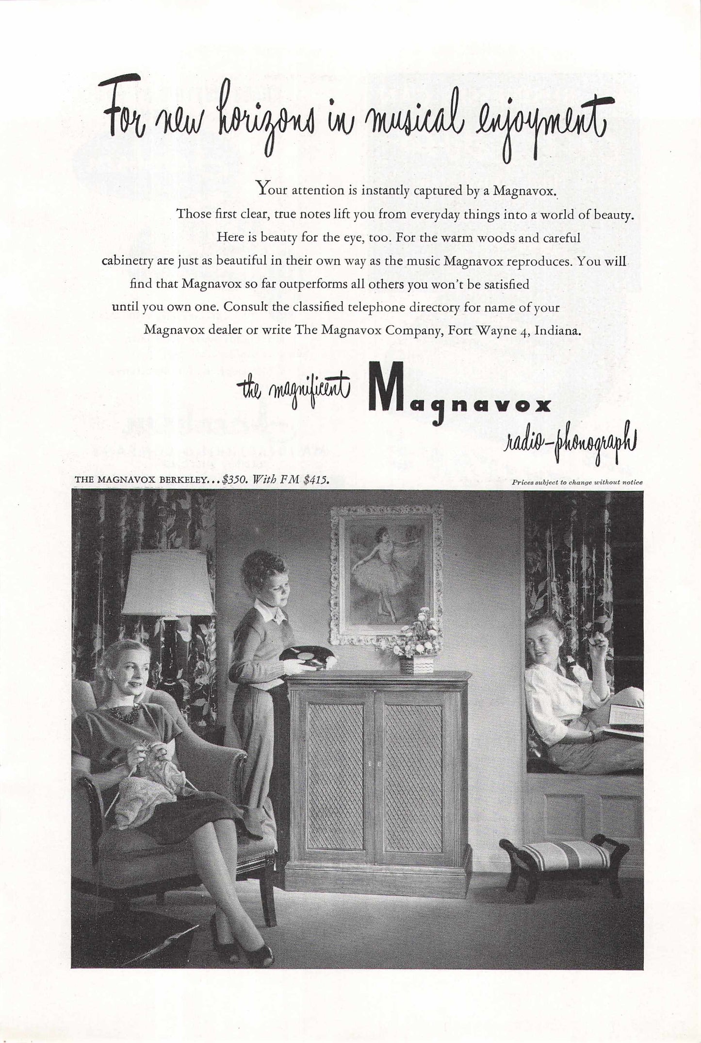 Magnavox Radio Phonograph 1948