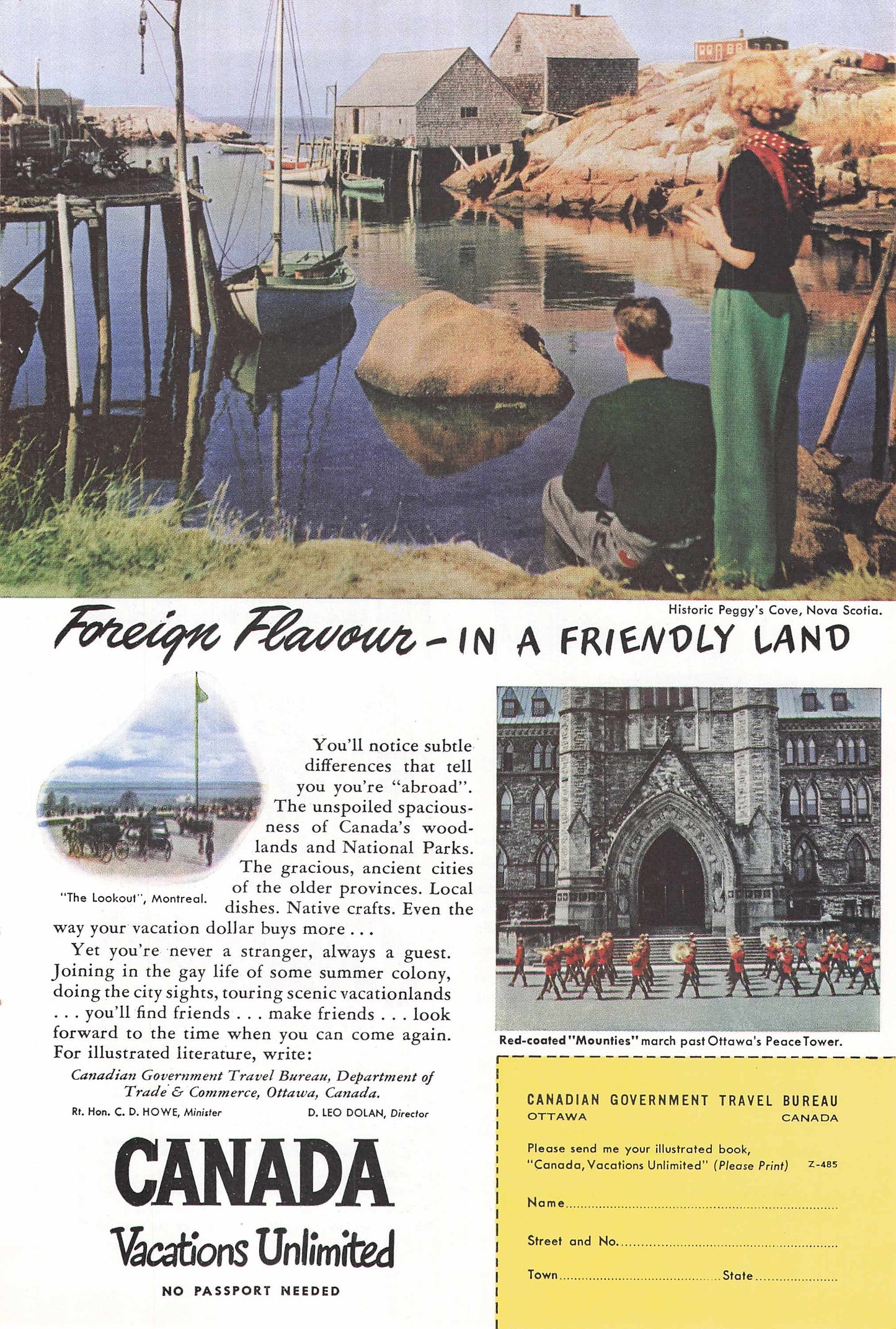Canada "Vacations unlimited" 1948