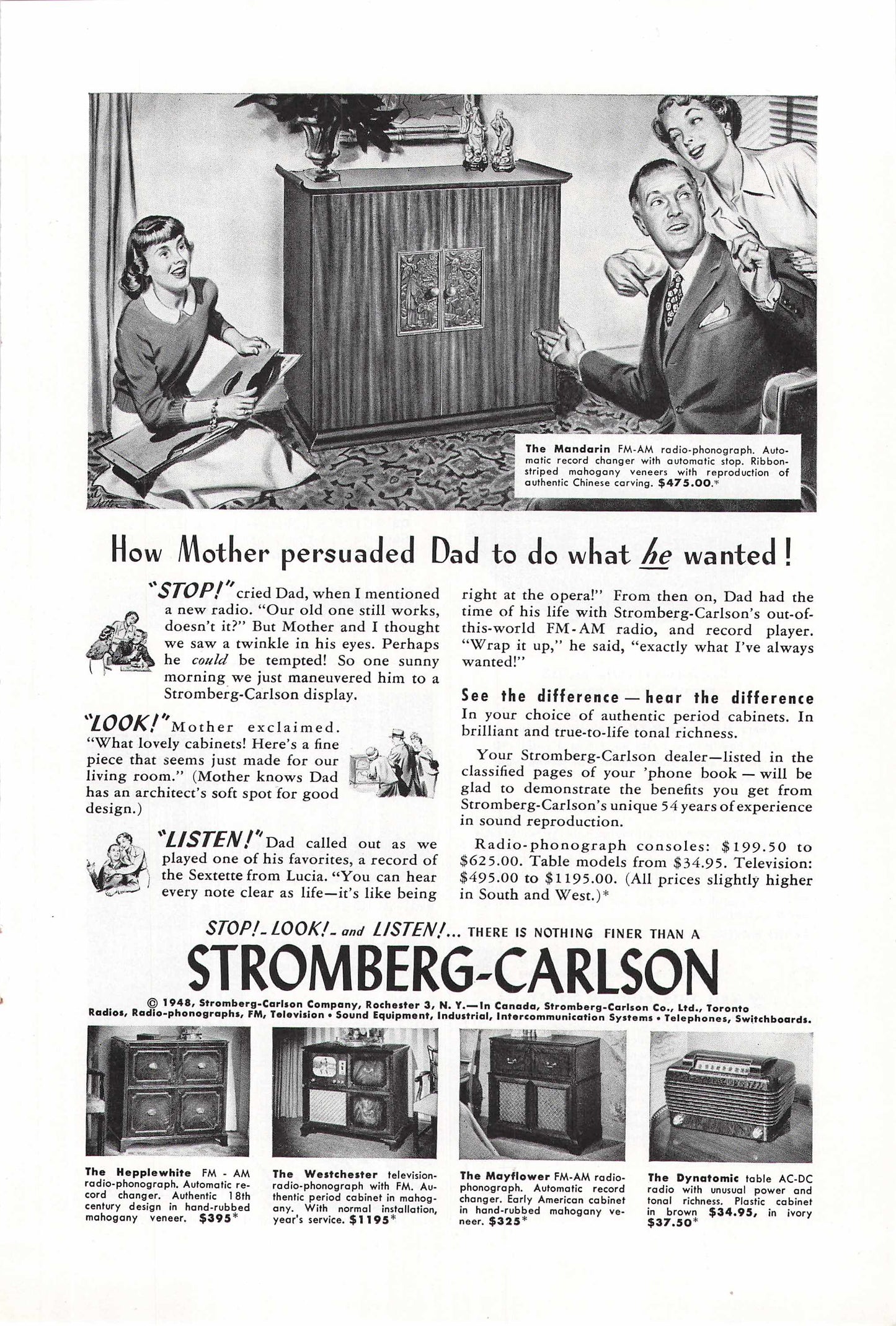 Stromberg-Carlson Radio-Phonograph 1948