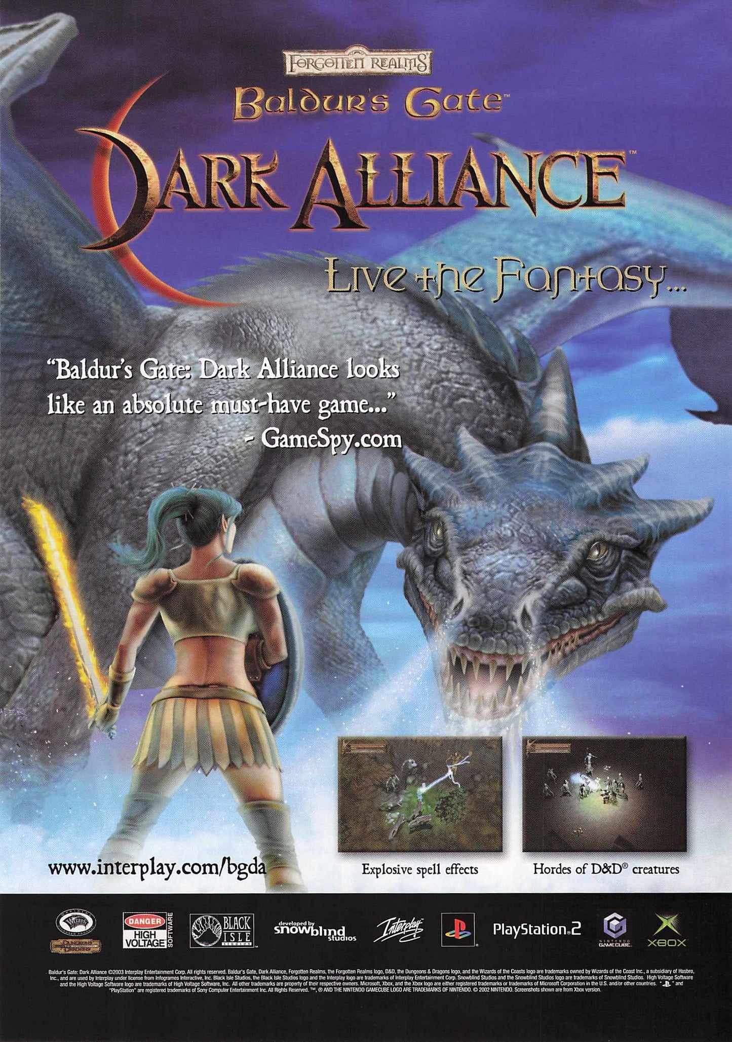 Dark Alliance Baldur's Gate Game 2003