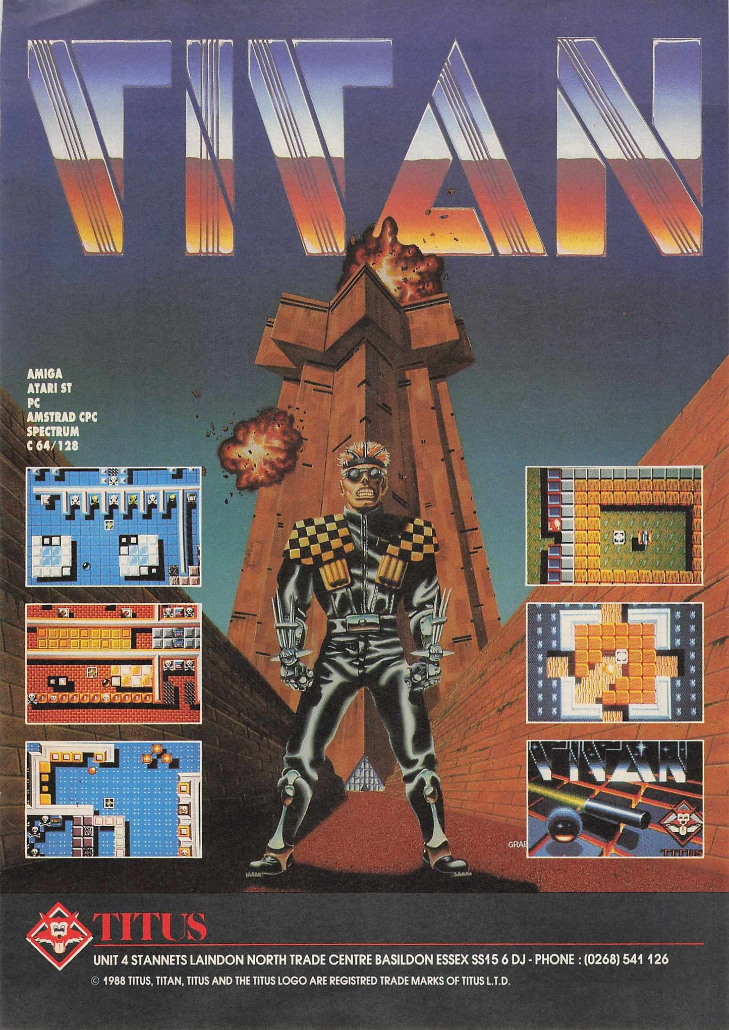 Titan Video Game Original Advert 1988
