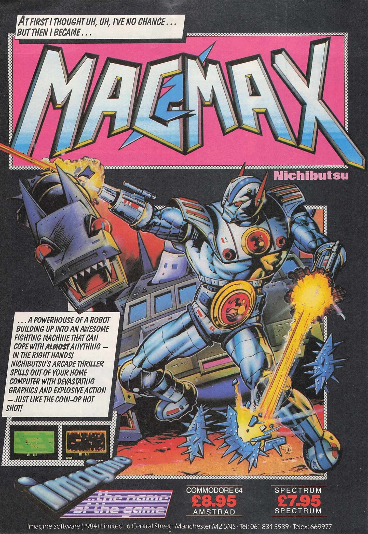 Magmax Video Game Original Advert 1985