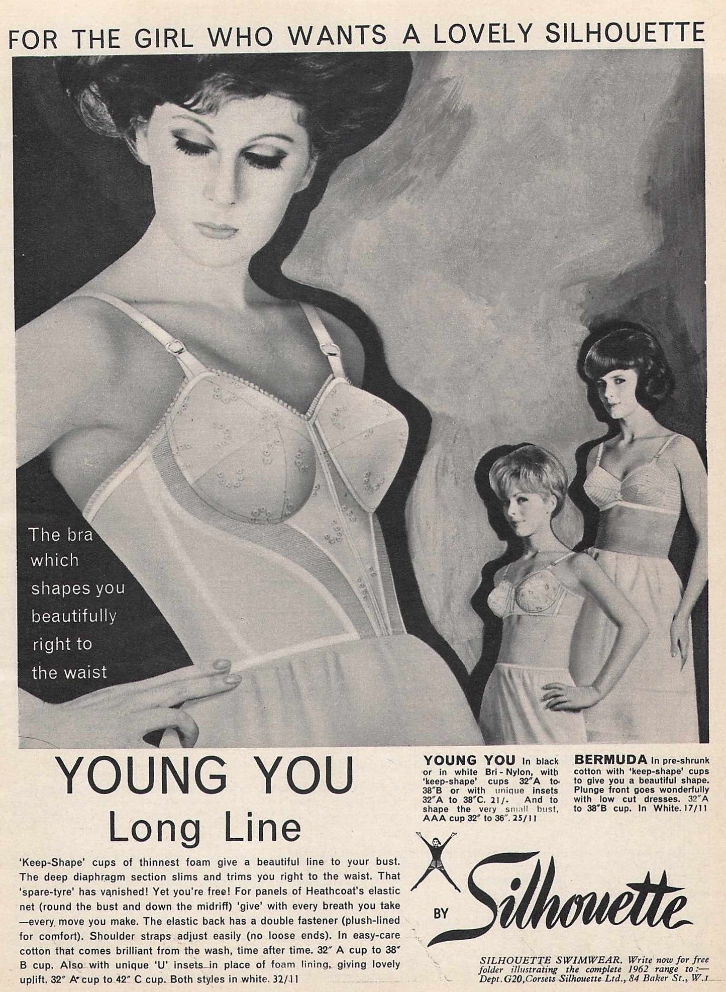 Silhouette Young You Swimwear Advert 1962