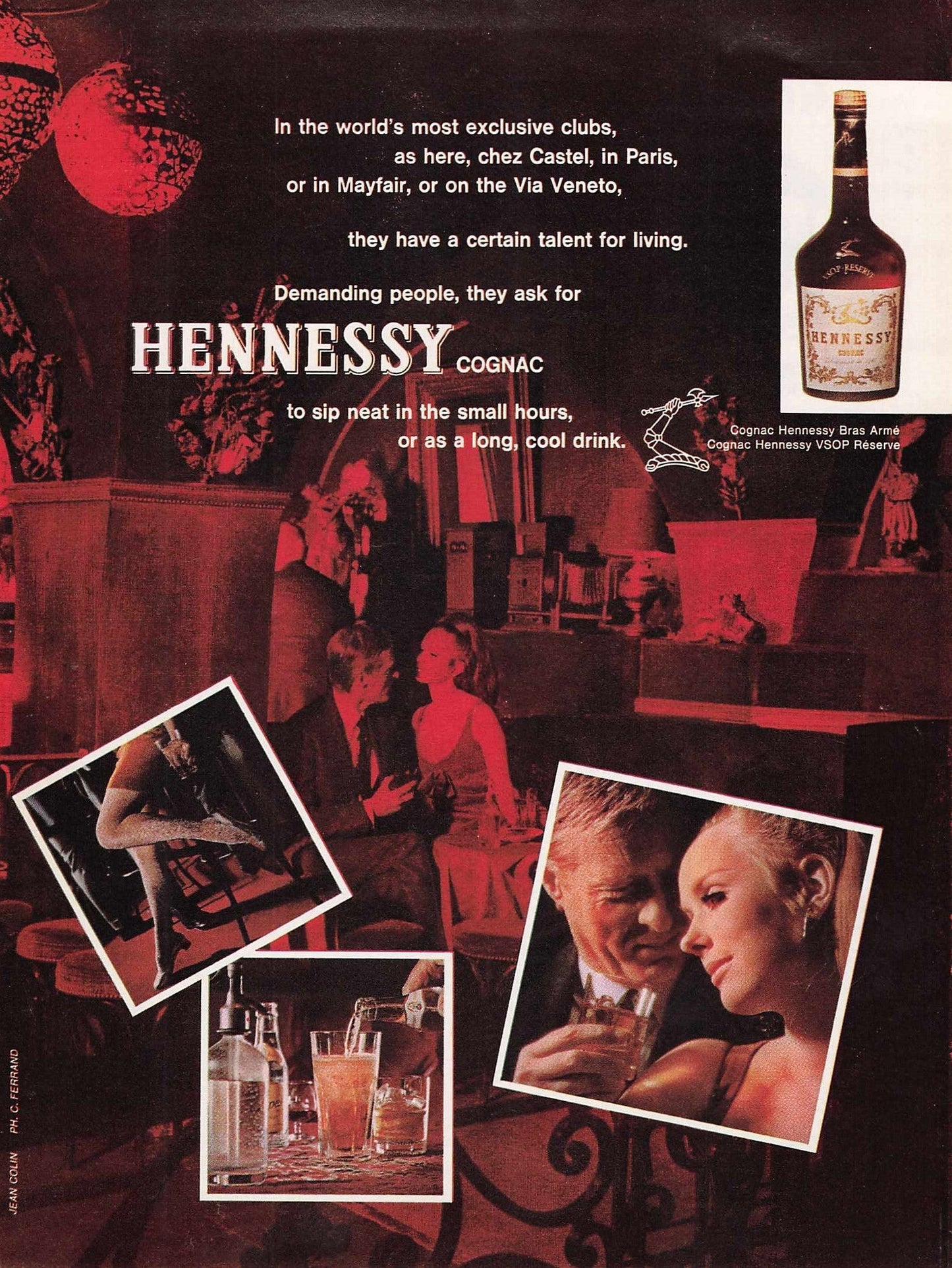 Hennessy Cognac Original Advert 1967