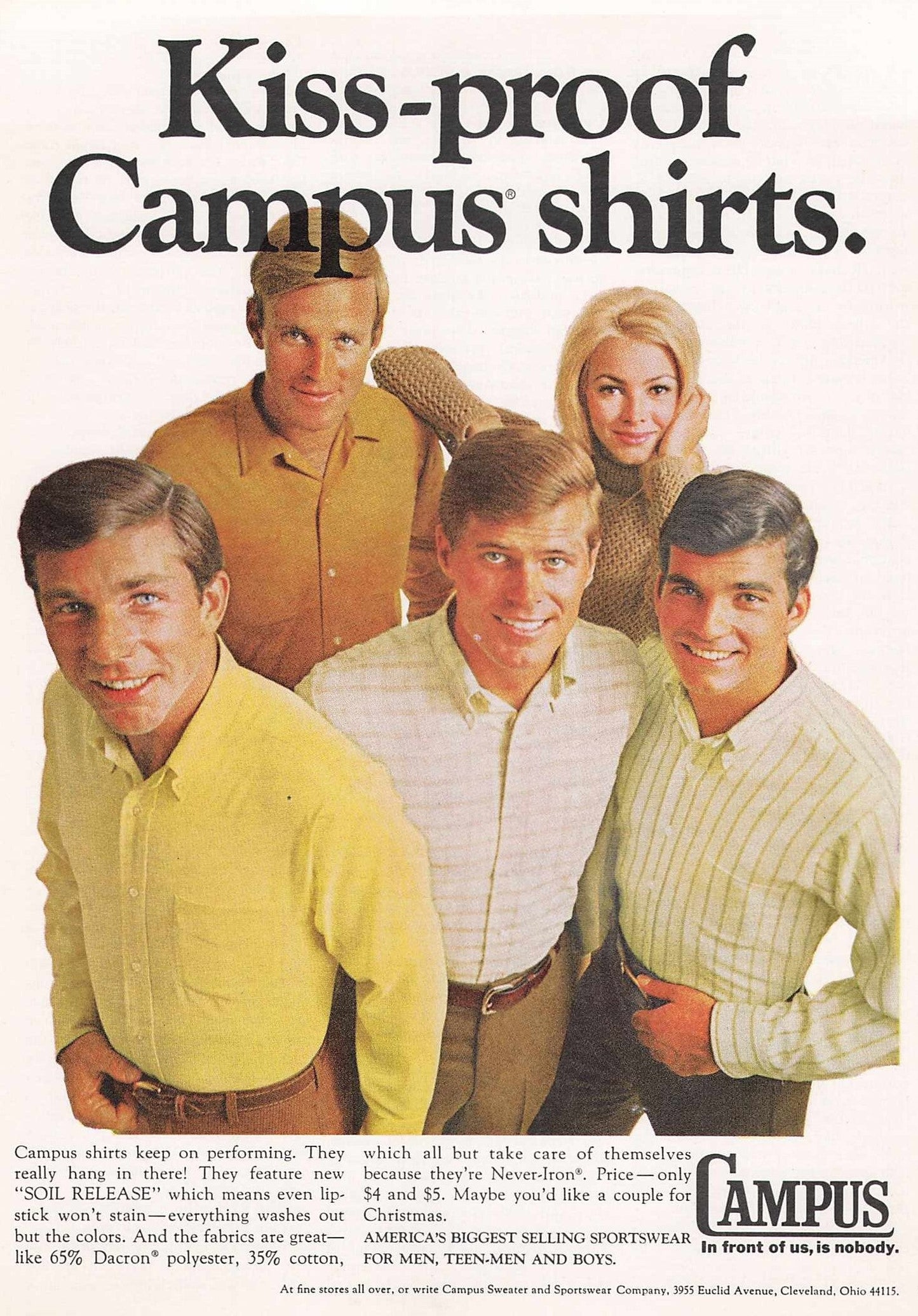 Campus Shirts Original Advert 1967