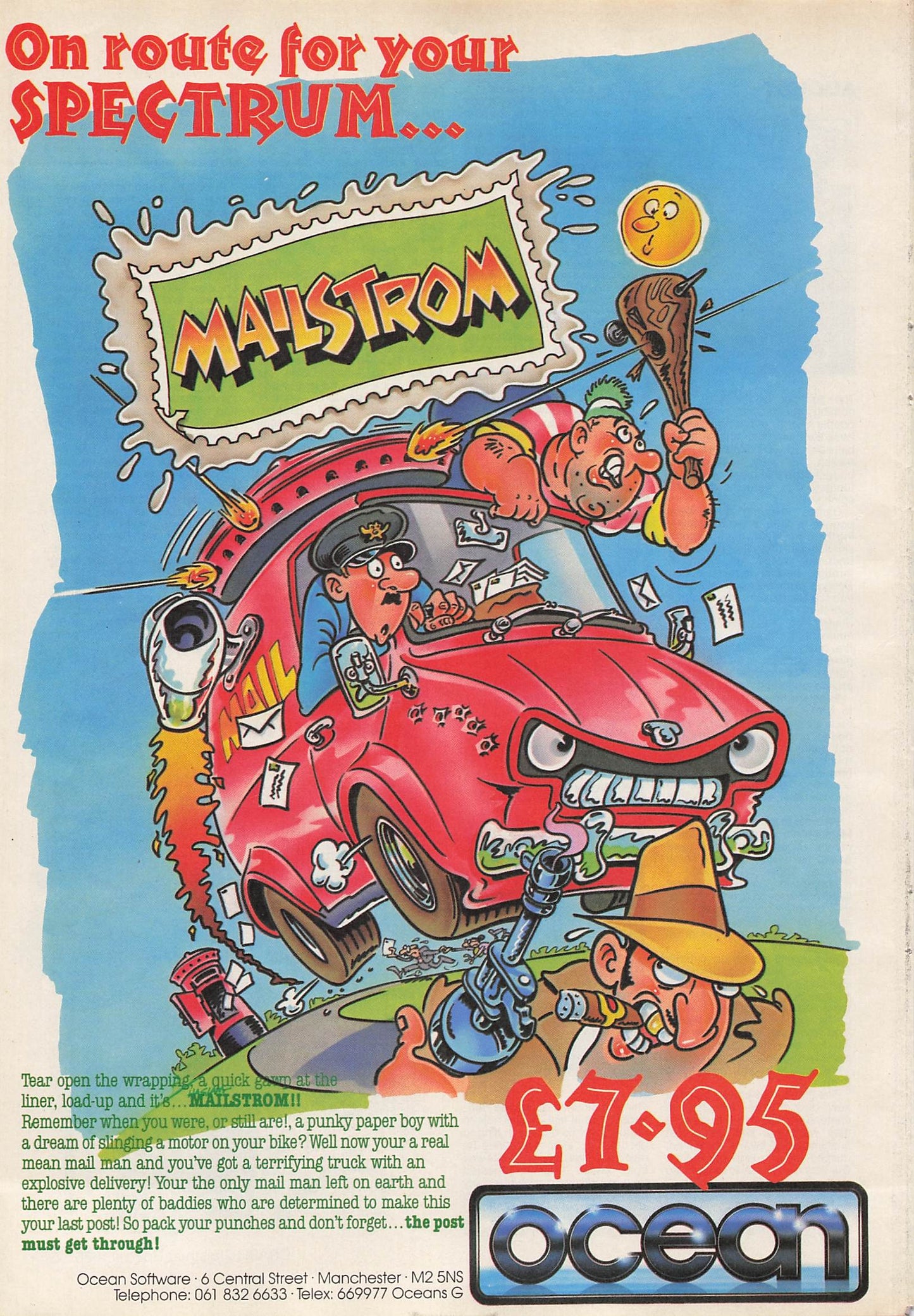 Original printed advert for Mailstrom from1986