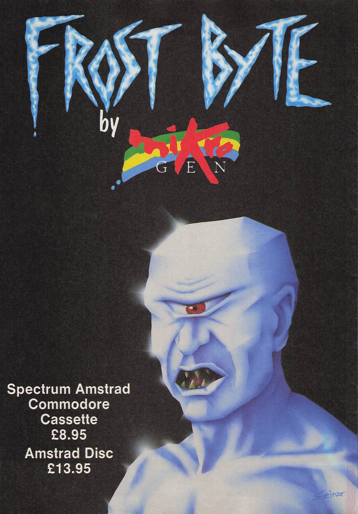 Original printed advert for Frost Byte from 1986