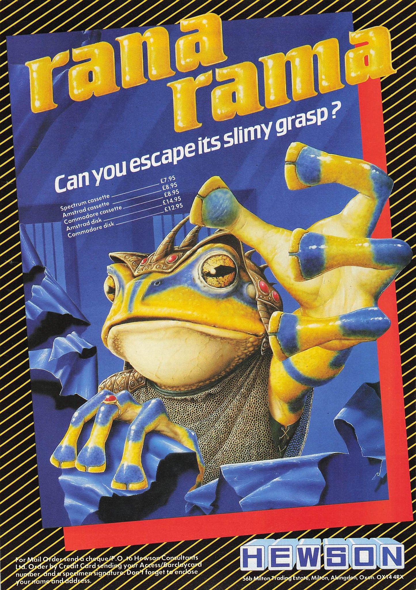 Original printed advert for Rana Rama from 1987