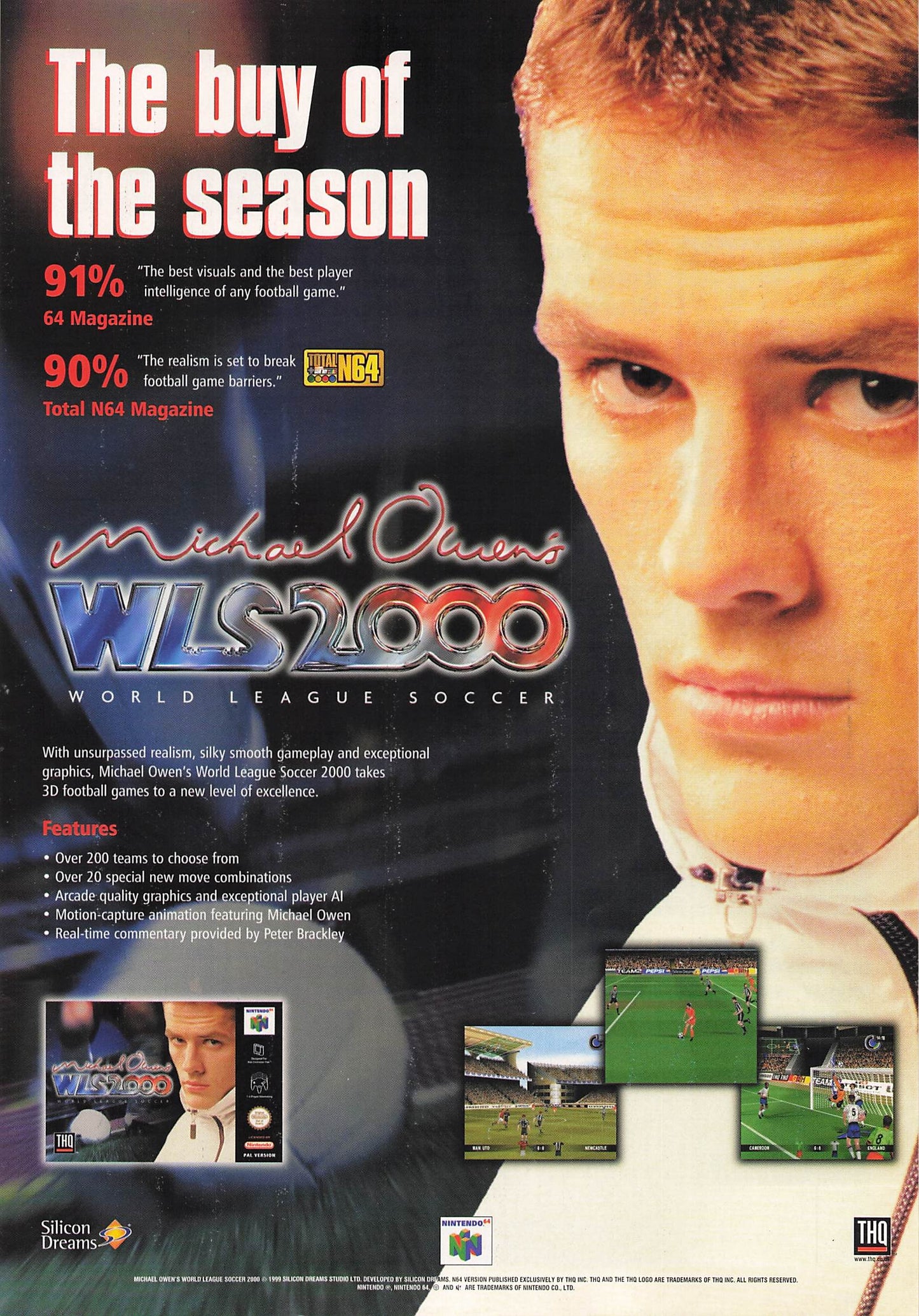 Original printed advert for Michael Owen's WLS2000 from 1999