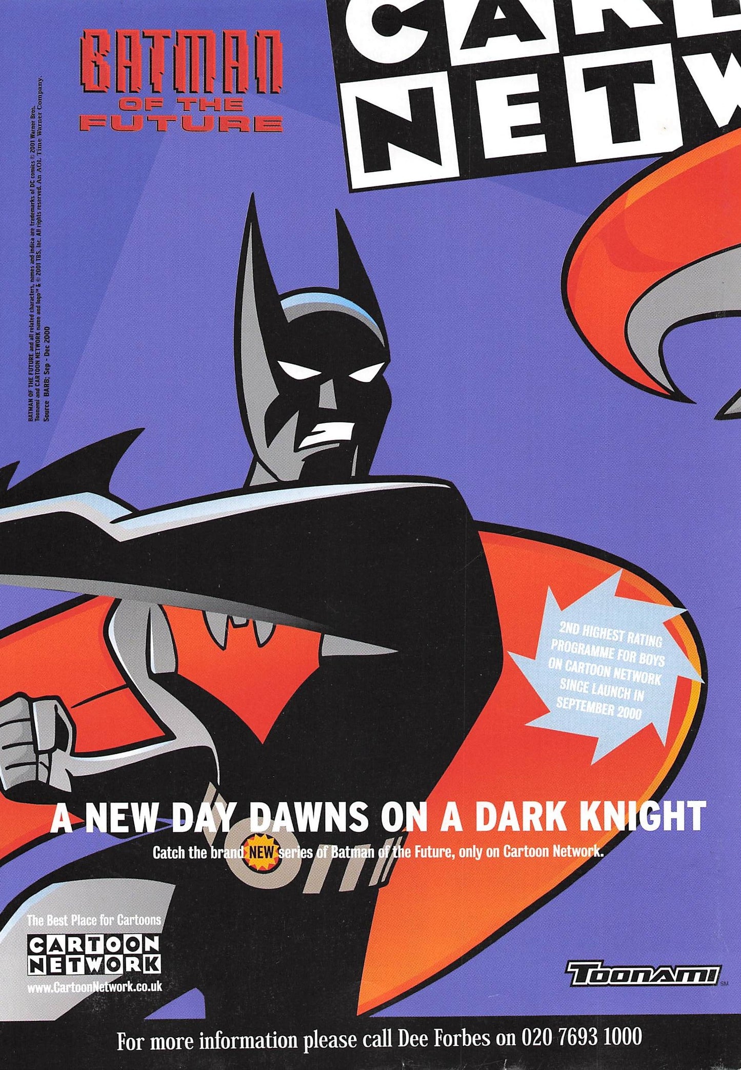 Original printed advert for Batman of the Future 2001