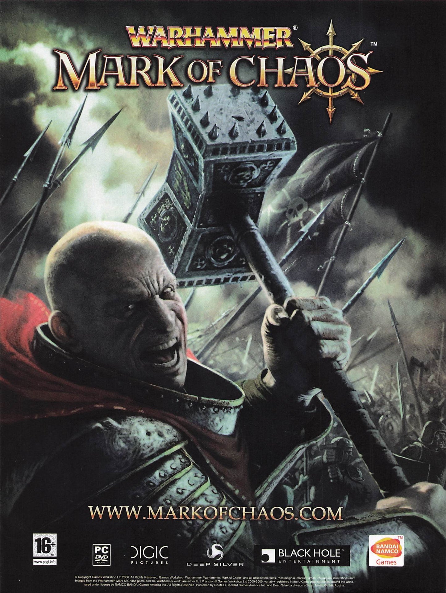 Original printed advert for Warhammer Mark of Chaos 2006