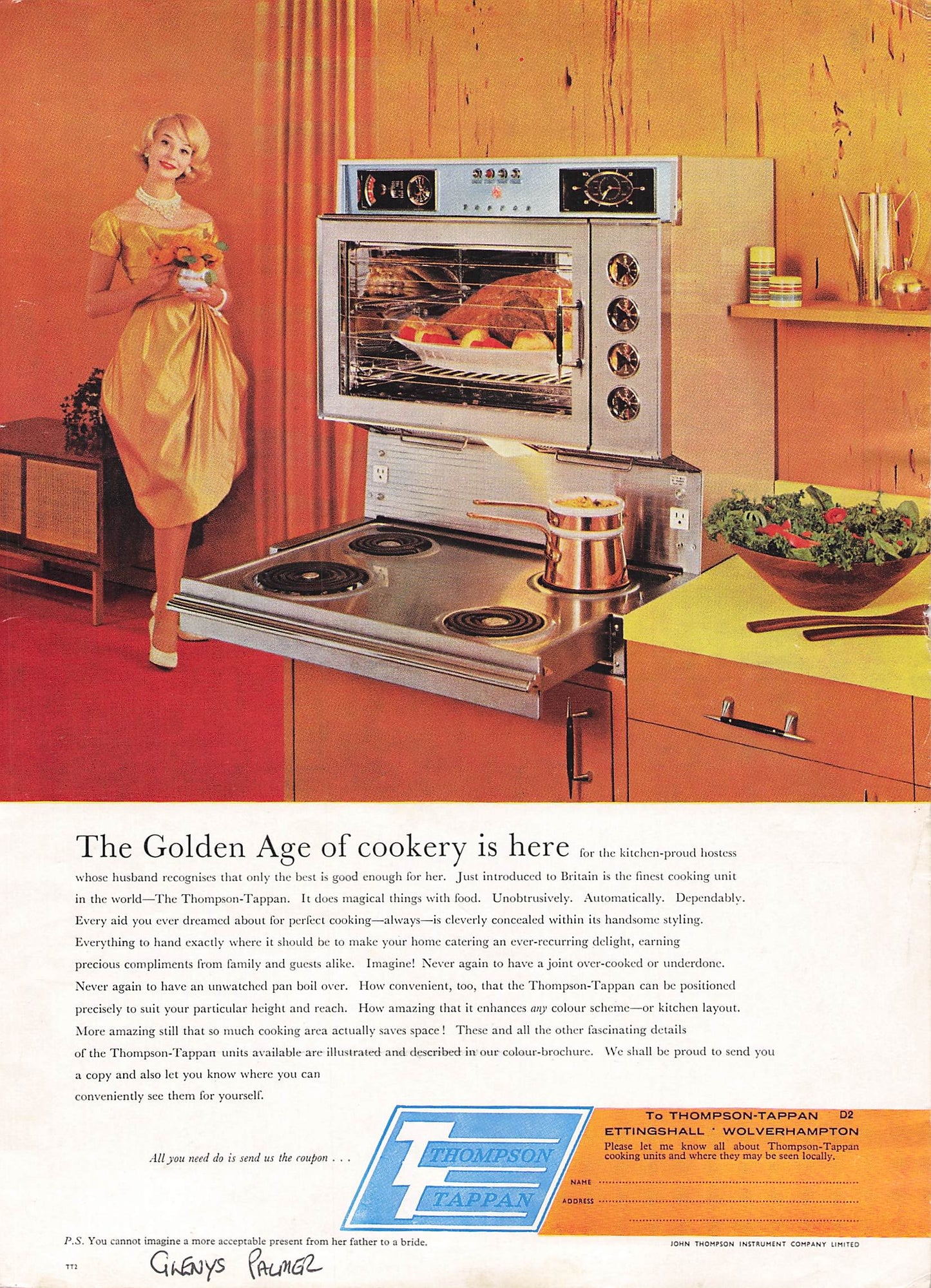 Original printed advert for Thompson-Tappan 1961