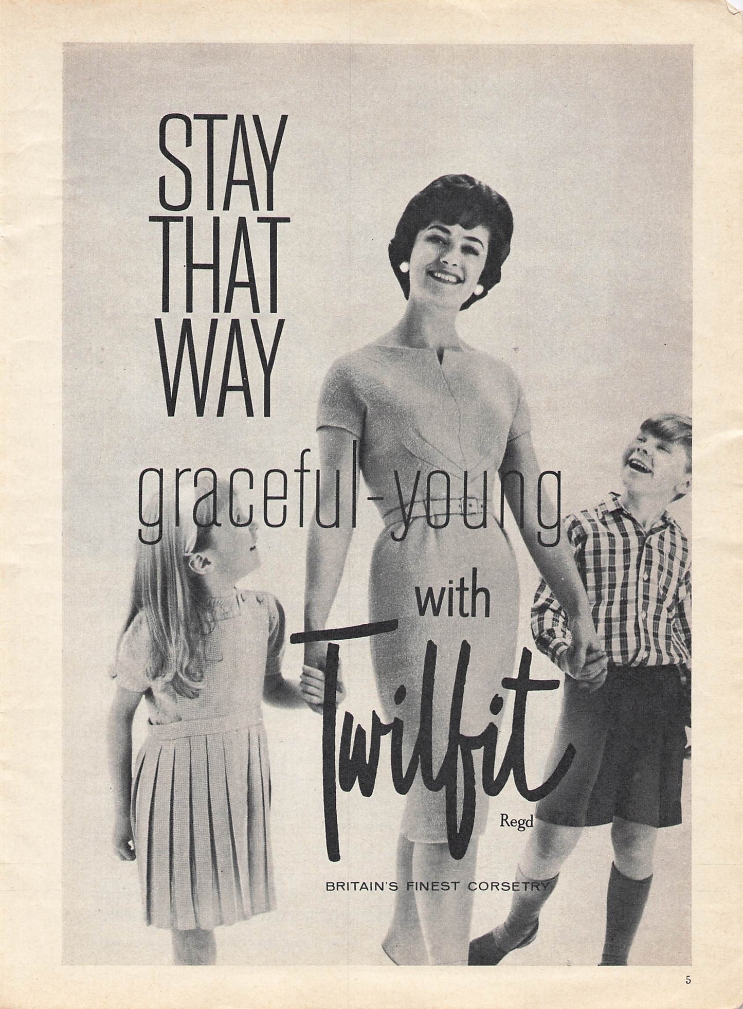 Original printed advert for Twilfit Corsets 1961