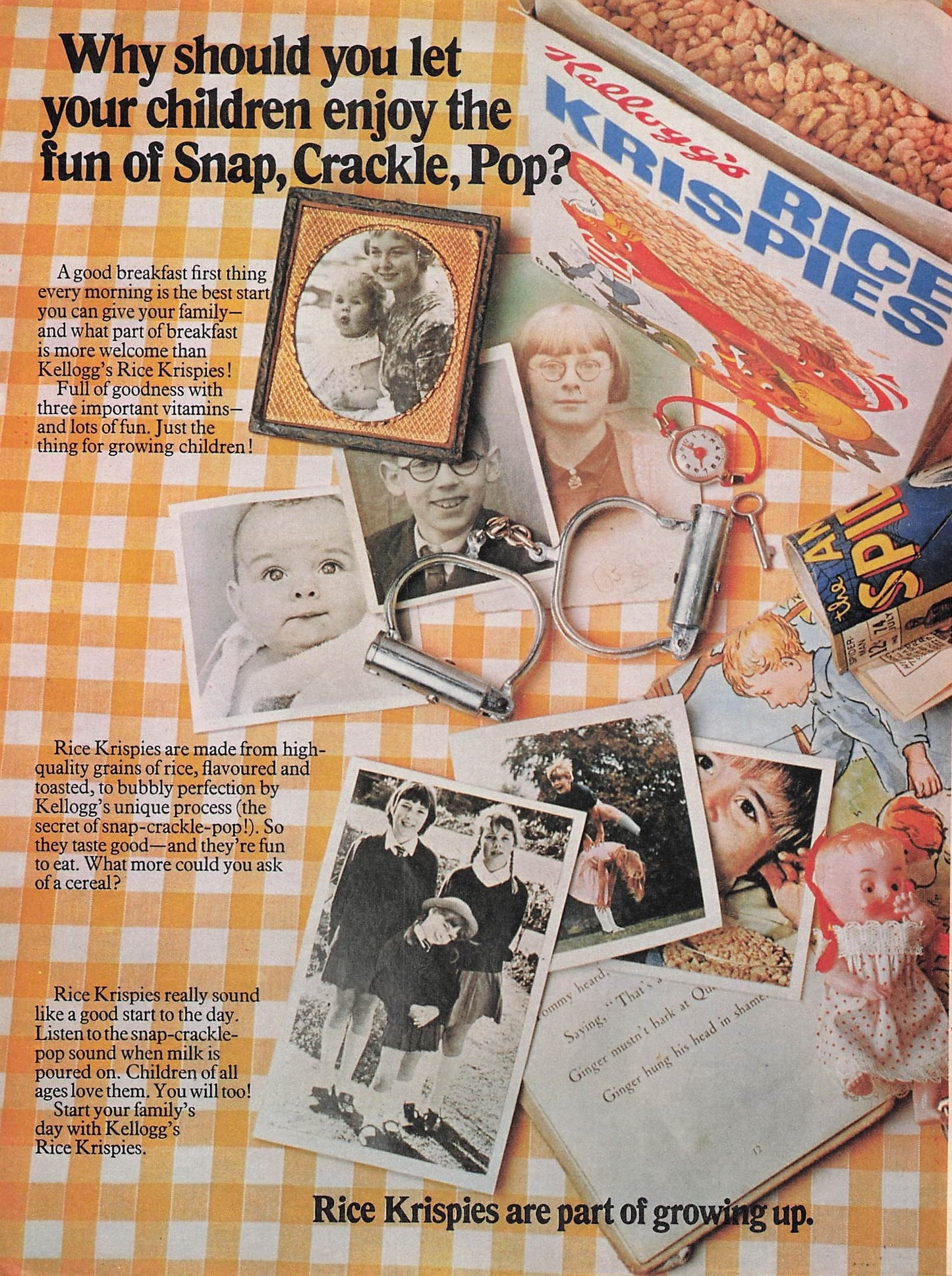 Original printed advert for Kellogg's Rick Krispies 1971