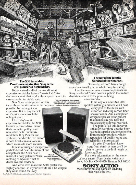 Sony X30 Turntable 1979