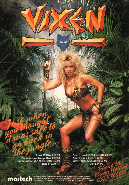 Vixen Video Game 1988