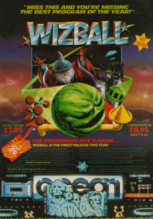 Wizball Video Game 1987