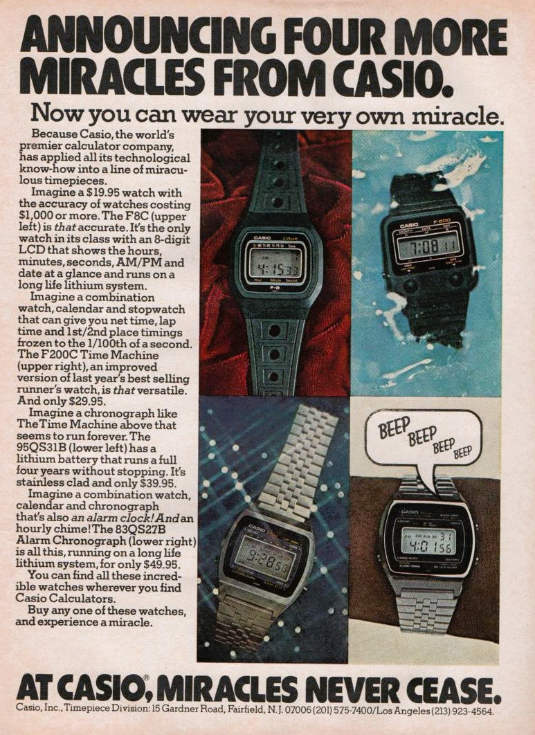 Casio Watches 1980