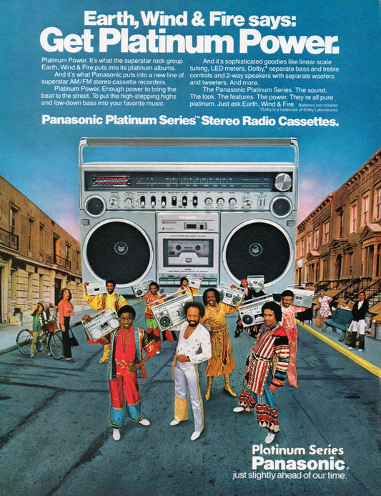 Panasonic Platinum Stereo Radio Cassettes 1980