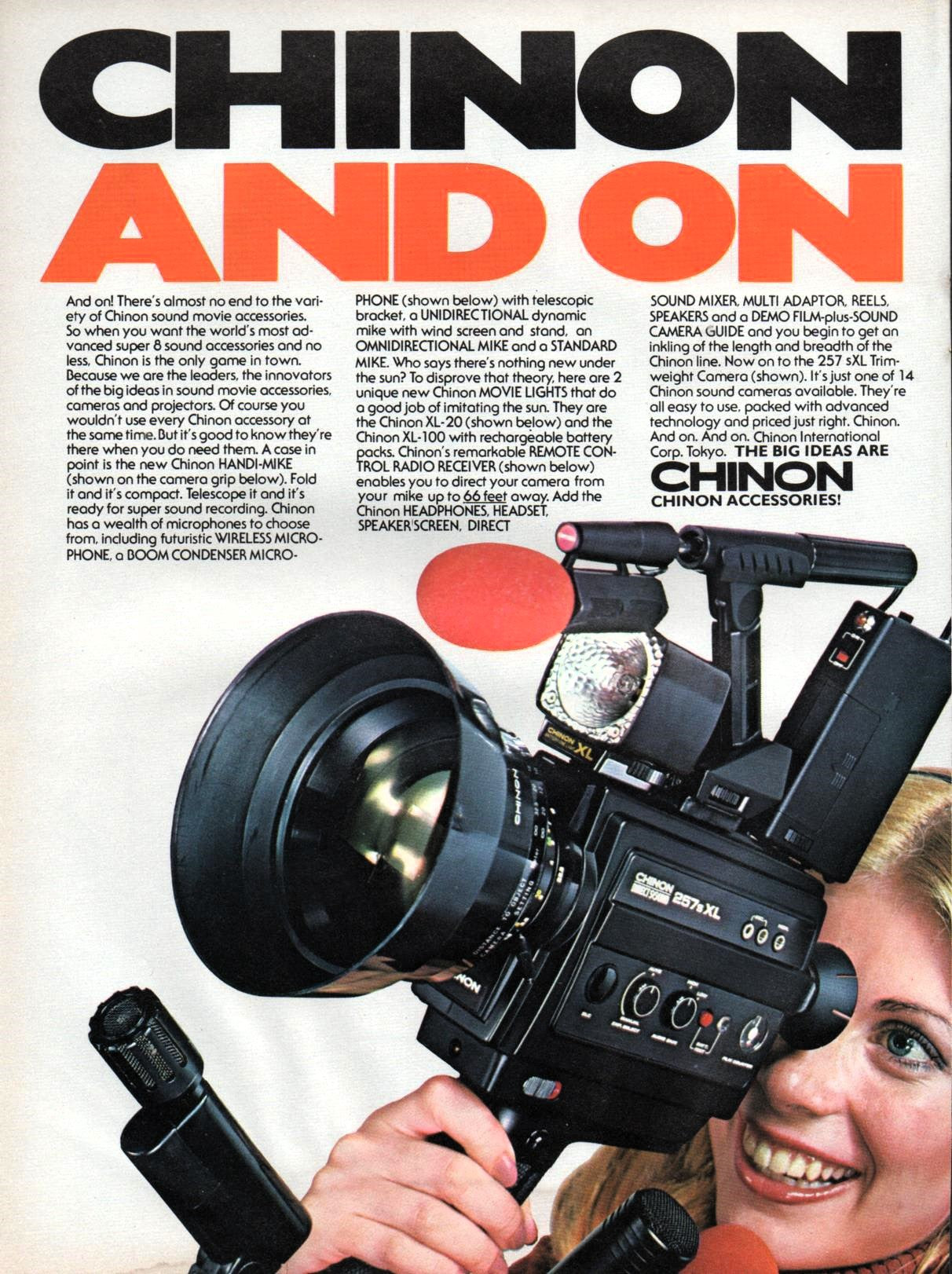 Chinon Super 8mm Accessories 1980