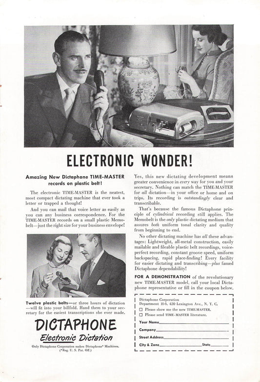 Dictaphone Time-Master 1948