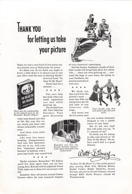 Walt Disney's So Dear to My Heart 1948