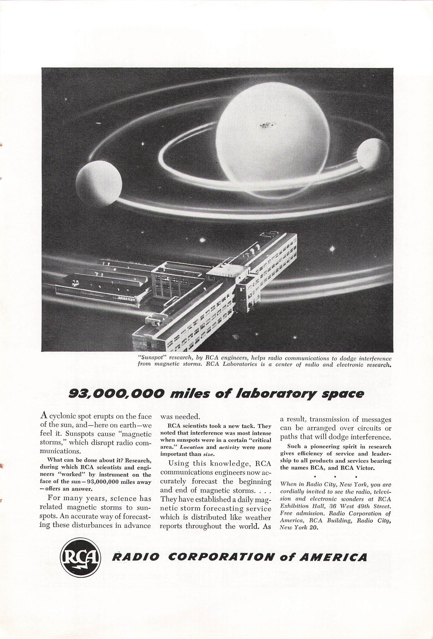 Radio Corporation of America "Sunspot" 1948