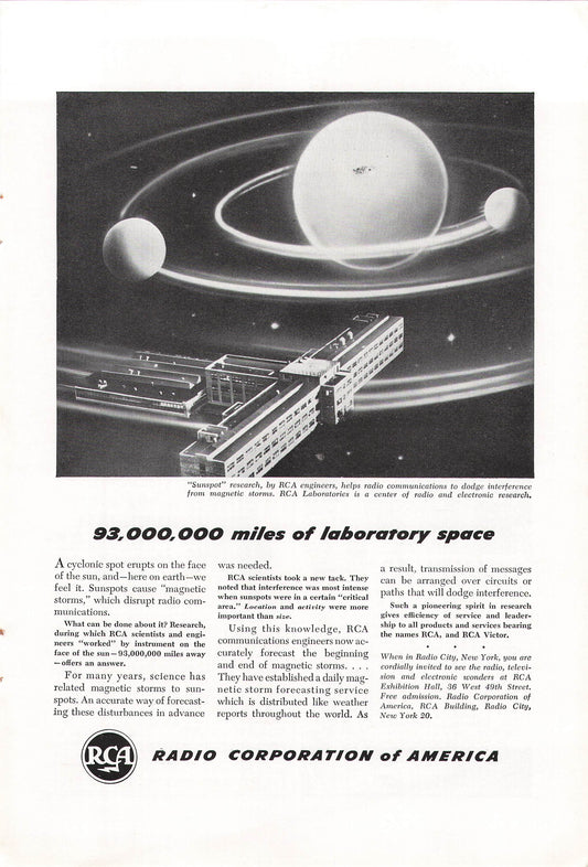 Radio Corporation of America "Sunspot" 1948