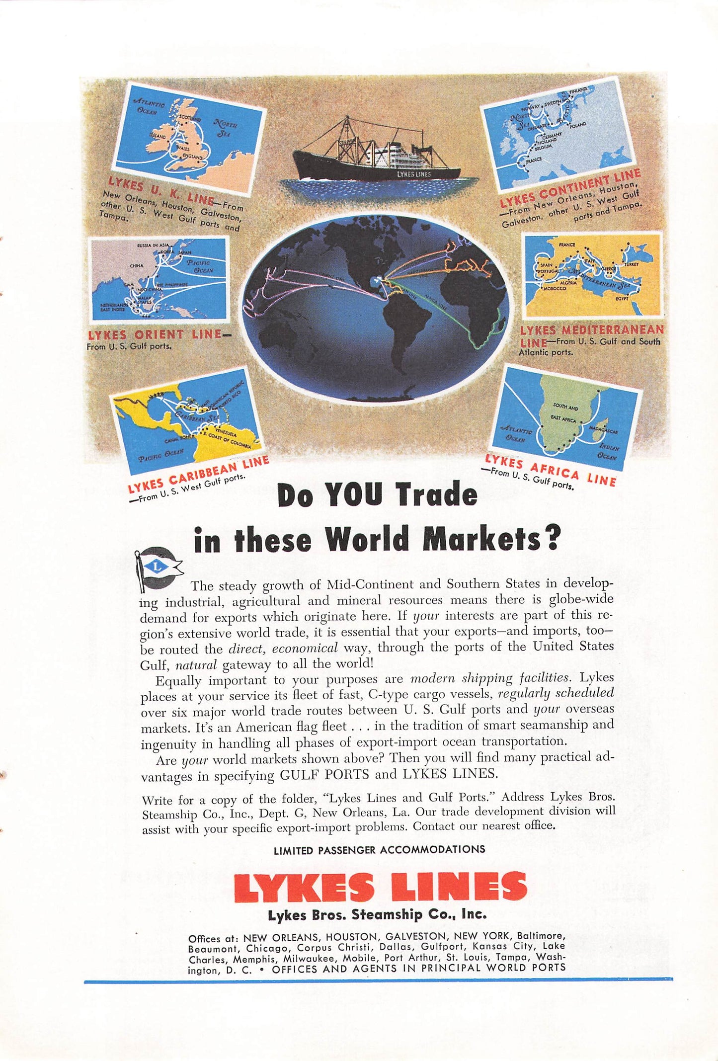 Lykes Lines 1948