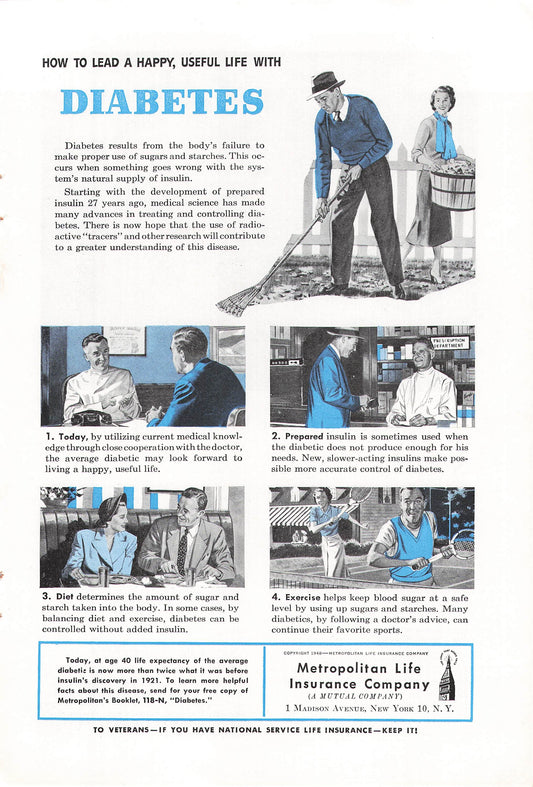 Metropolitan Life Insurance Company Diabetes 1948