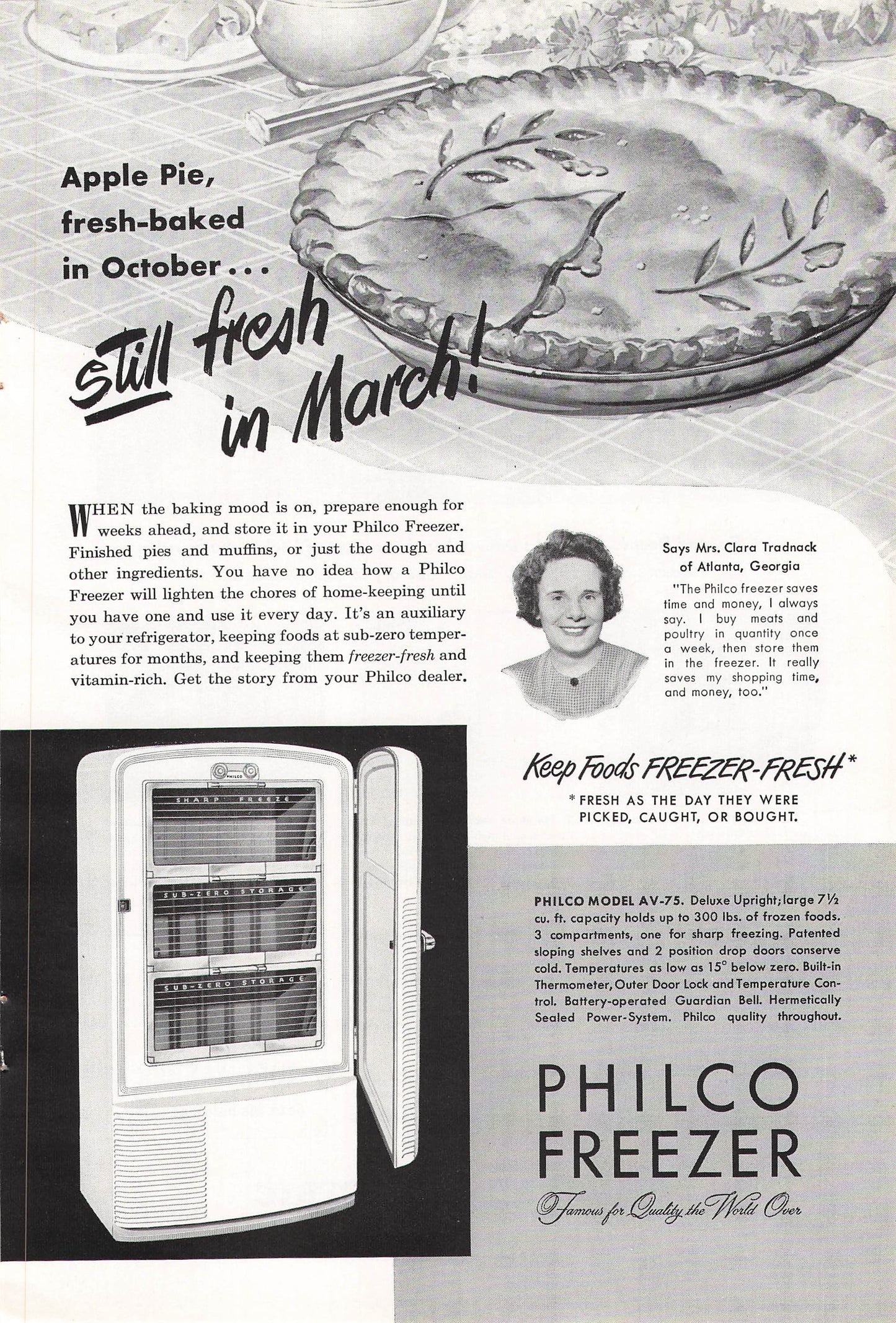 Philco Freezer 1948