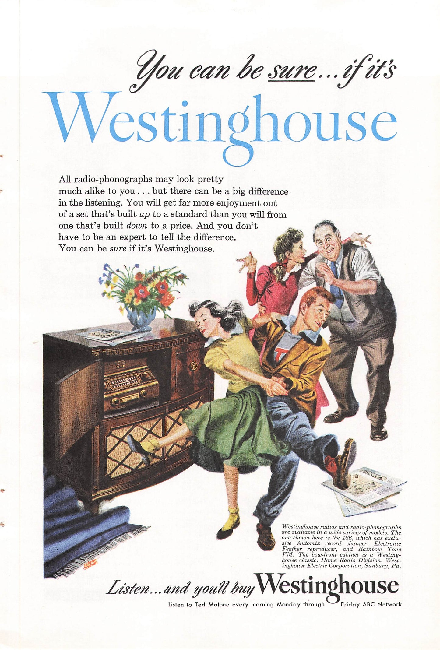 Westinghouse 186 Radio-Phonograph 1948