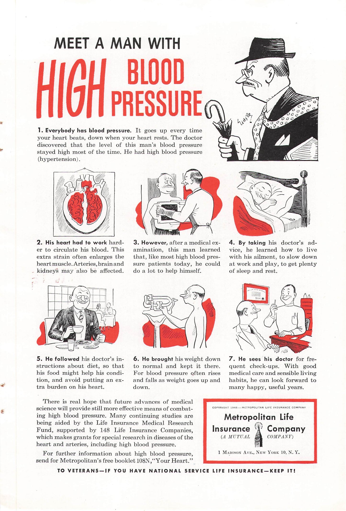 Metropolitan Life Insurance Blood Pressure 1948