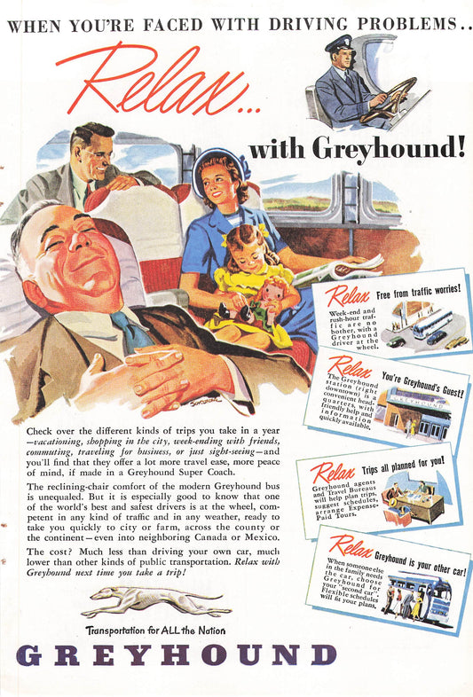 Greyhound Super Coach 1948