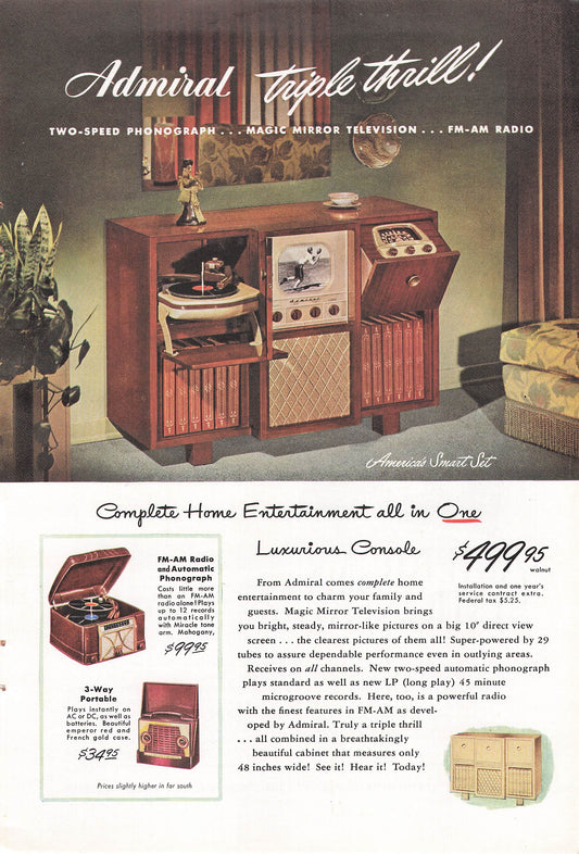 Admiral Home Entertainment Console 1948