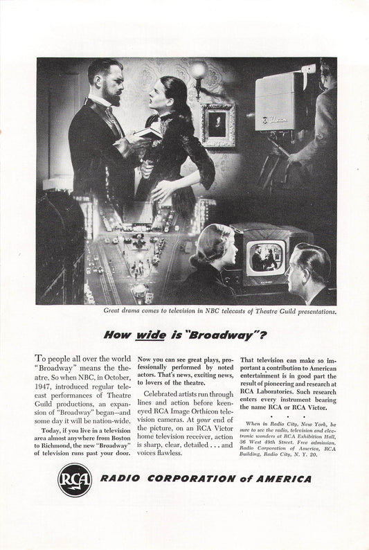 RCA "Broadway of Television" 1948